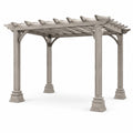 Pergolato in legno composito grigio 300 x 300 cm
